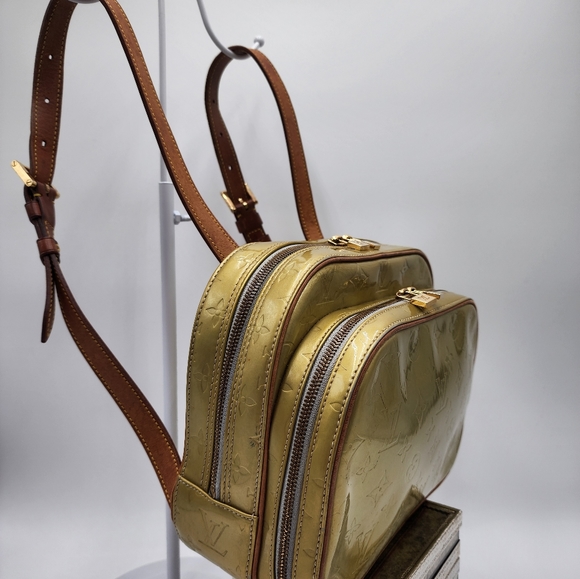 Louis Vuitton Vintage Gold Monogram Vernis Mini Backpack, Lock & Key + Dust Bag - Picture 7 of 17